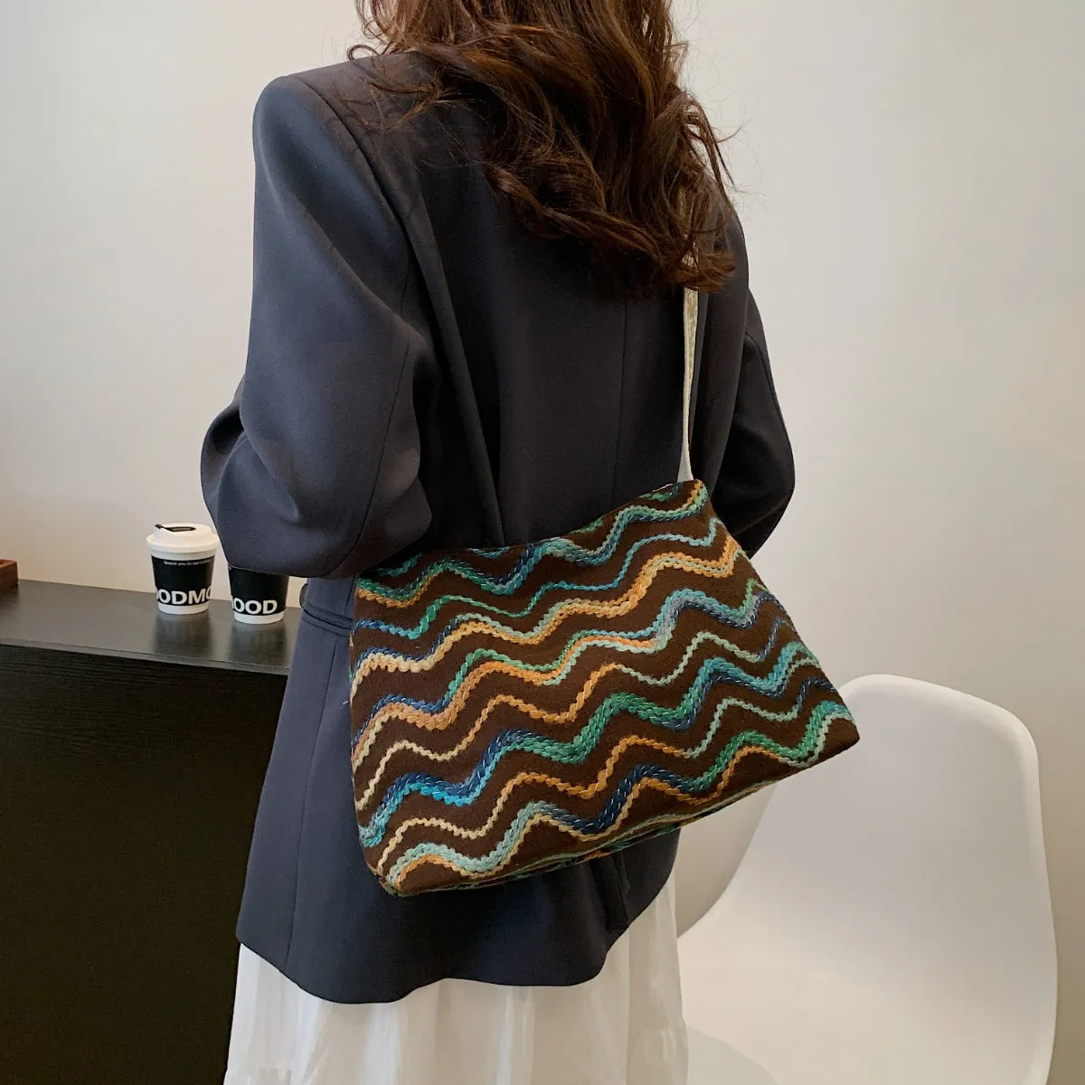 Hazel Blues® |  Adjustable Strap Medium Shoulder Bag