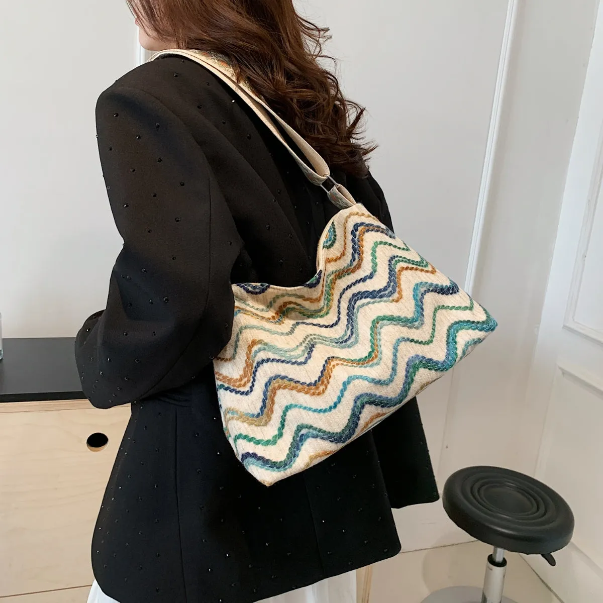 Hazel Blues® |  Adjustable Strap Medium Shoulder Bag