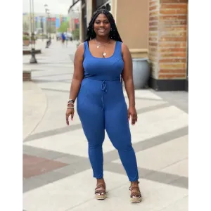 Hazy Blue Jumpsuit