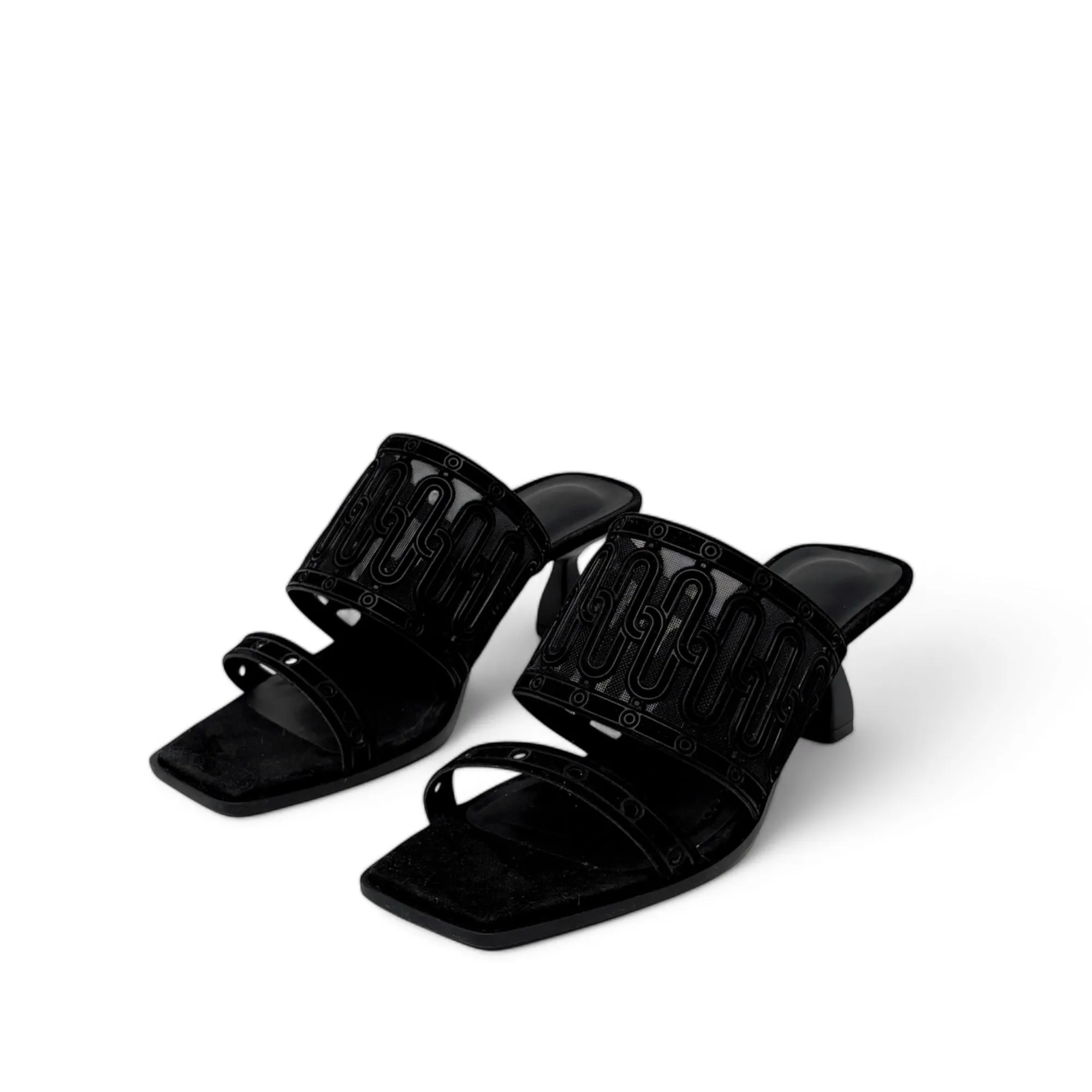 Hermes Noir Joia Sandals 36