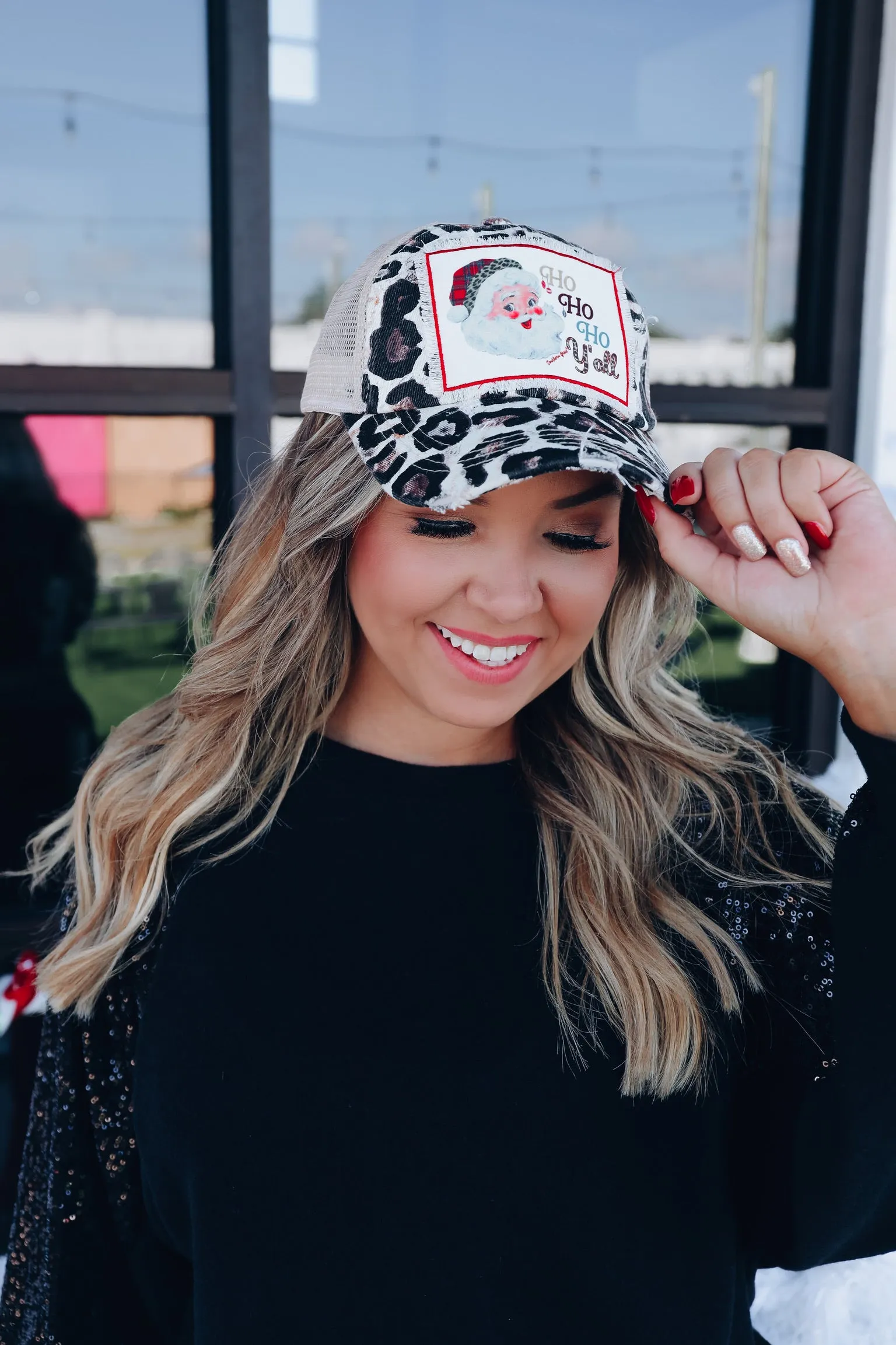 HO HO HO Y’all Christmas Cap