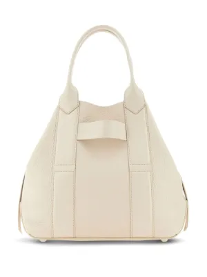 Hogan script medium leather handbag