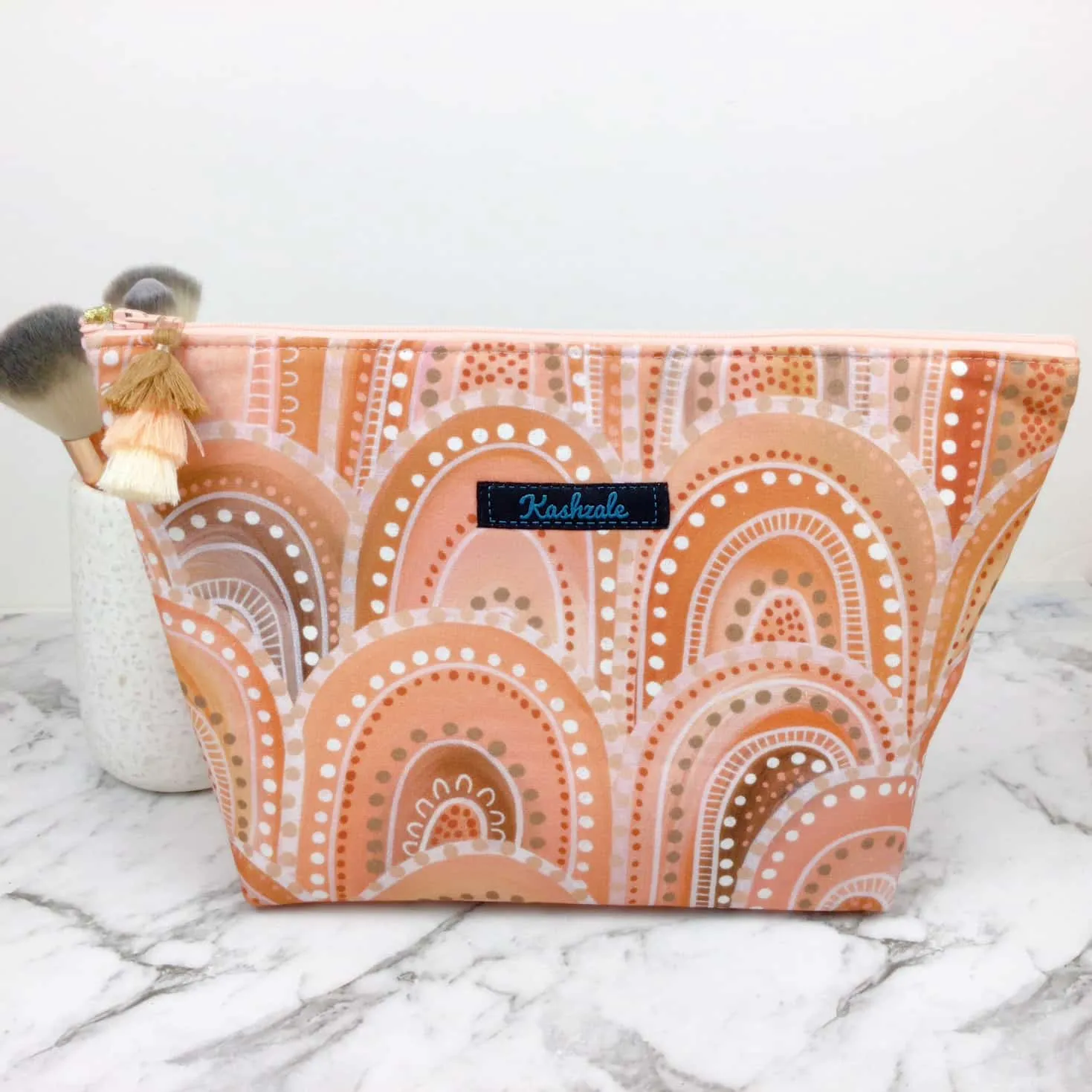 Holly Sanders Sand Hills Large Makeup Bag.