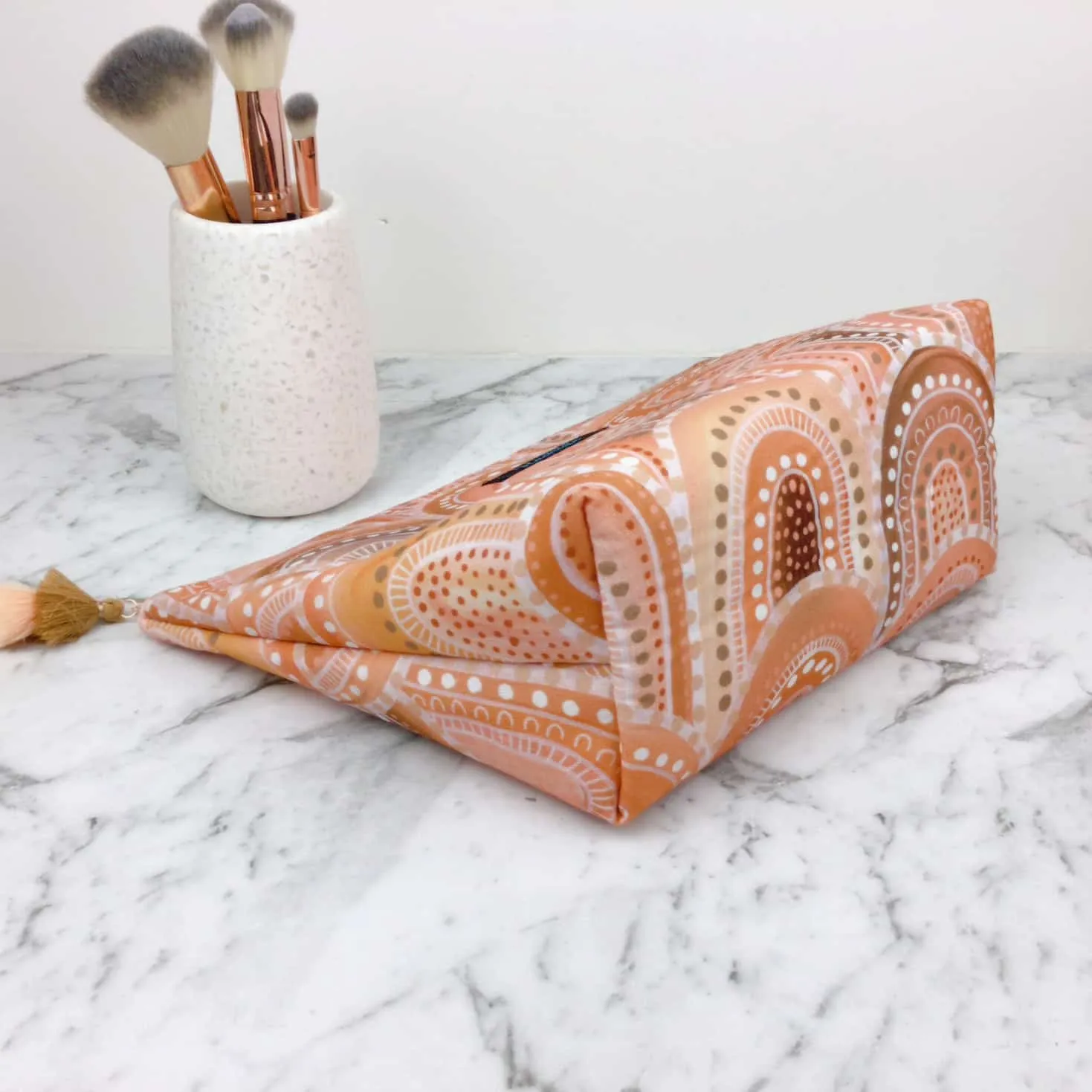 Holly Sanders Sand Hills Large Makeup Bag.