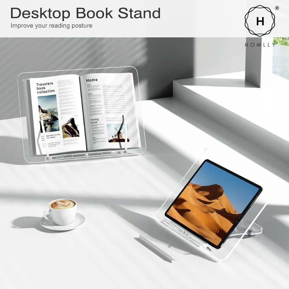 Homlly Multiple Purpose Book, Laptop, Ipad Stand