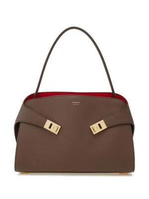 Hug small leather tote bag