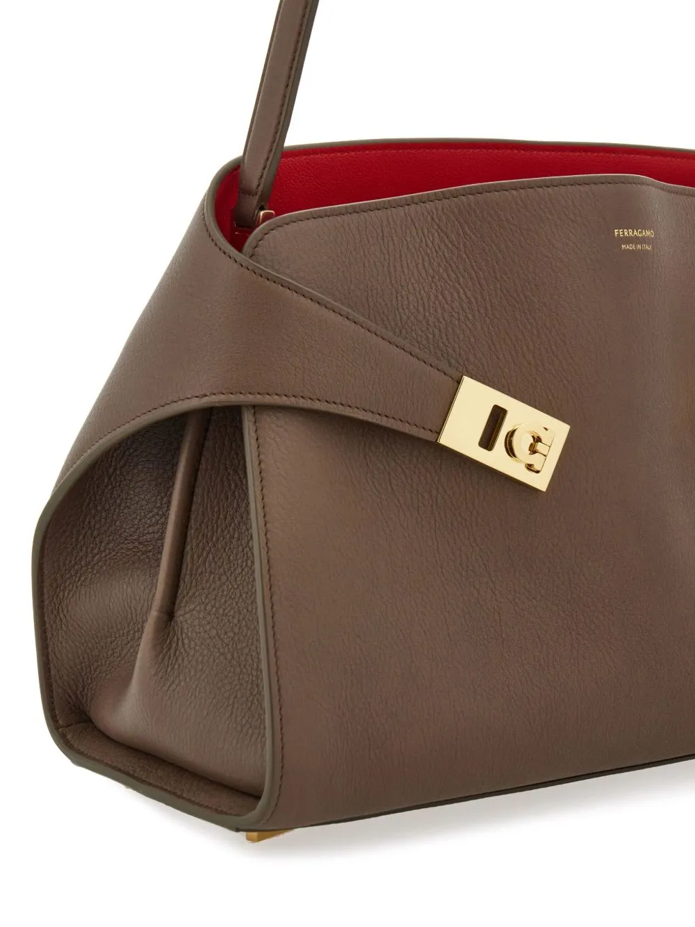 Hug small leather tote bag
