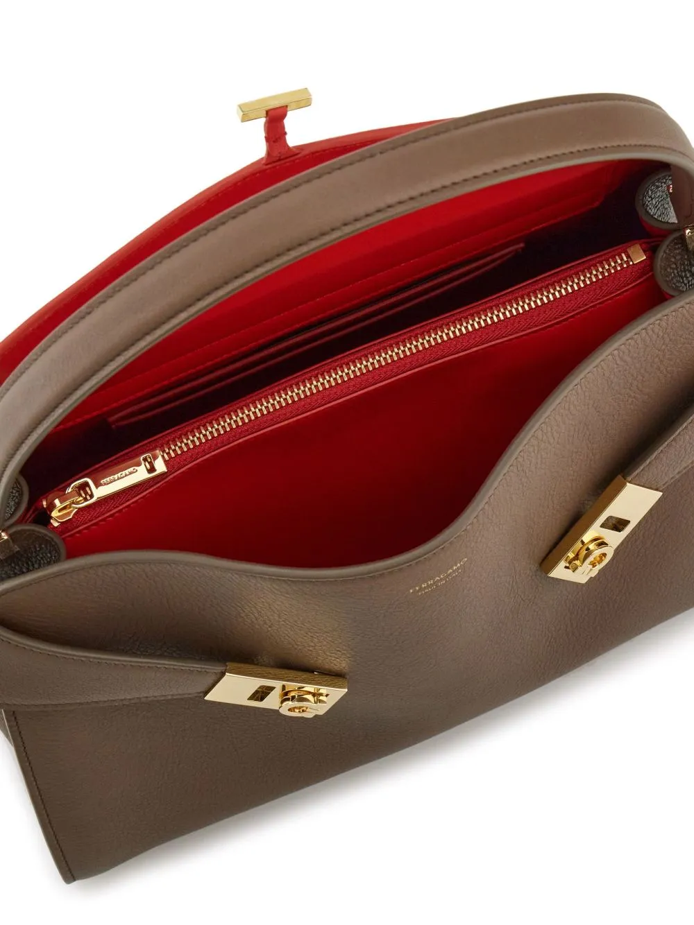 Hug small leather tote bag