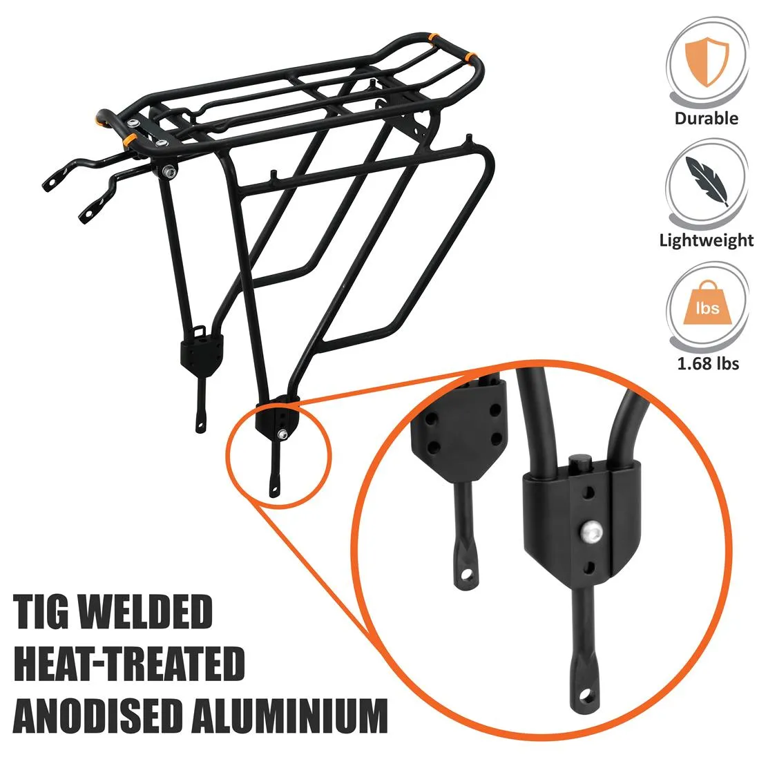 Ibera PakRak Touring Bike Carrier Plus  (Non disc brake)