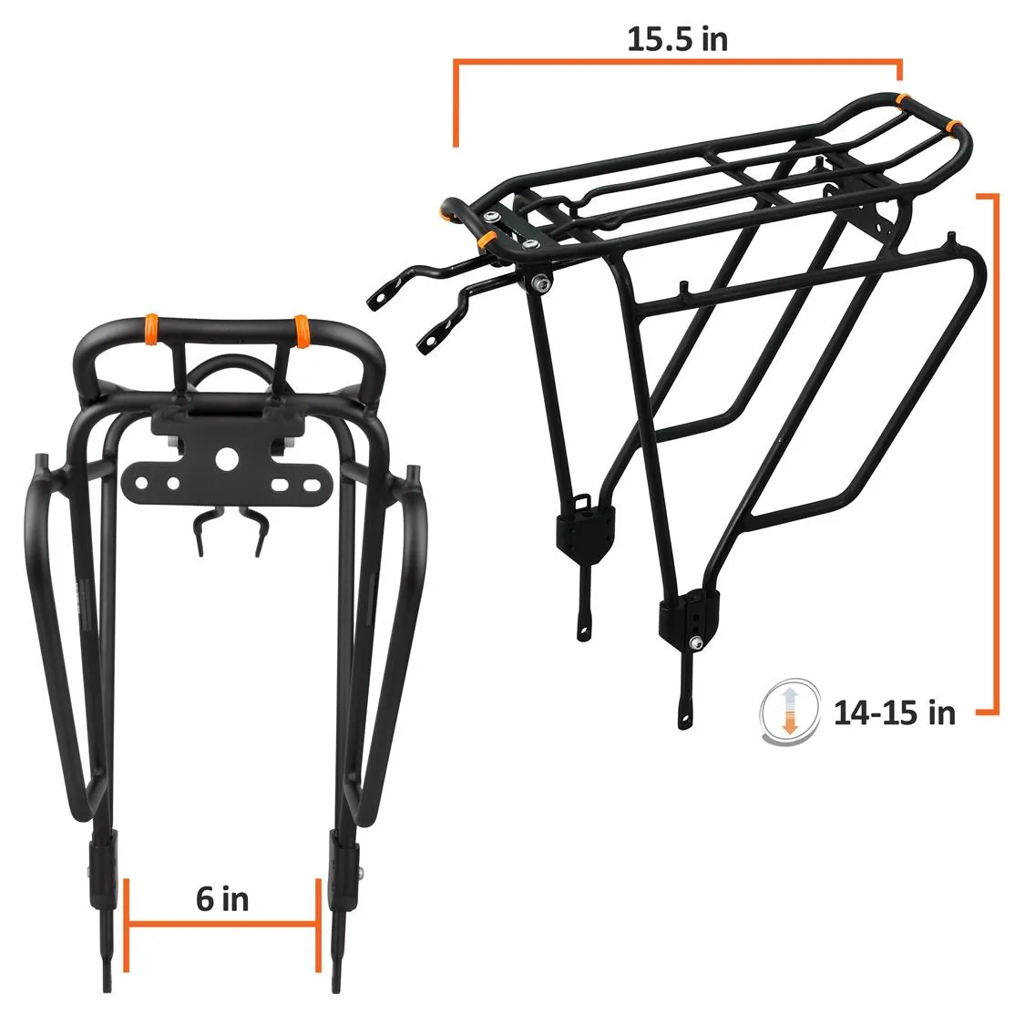 Ibera PakRak Touring Bike Carrier Plus  (Non disc brake)