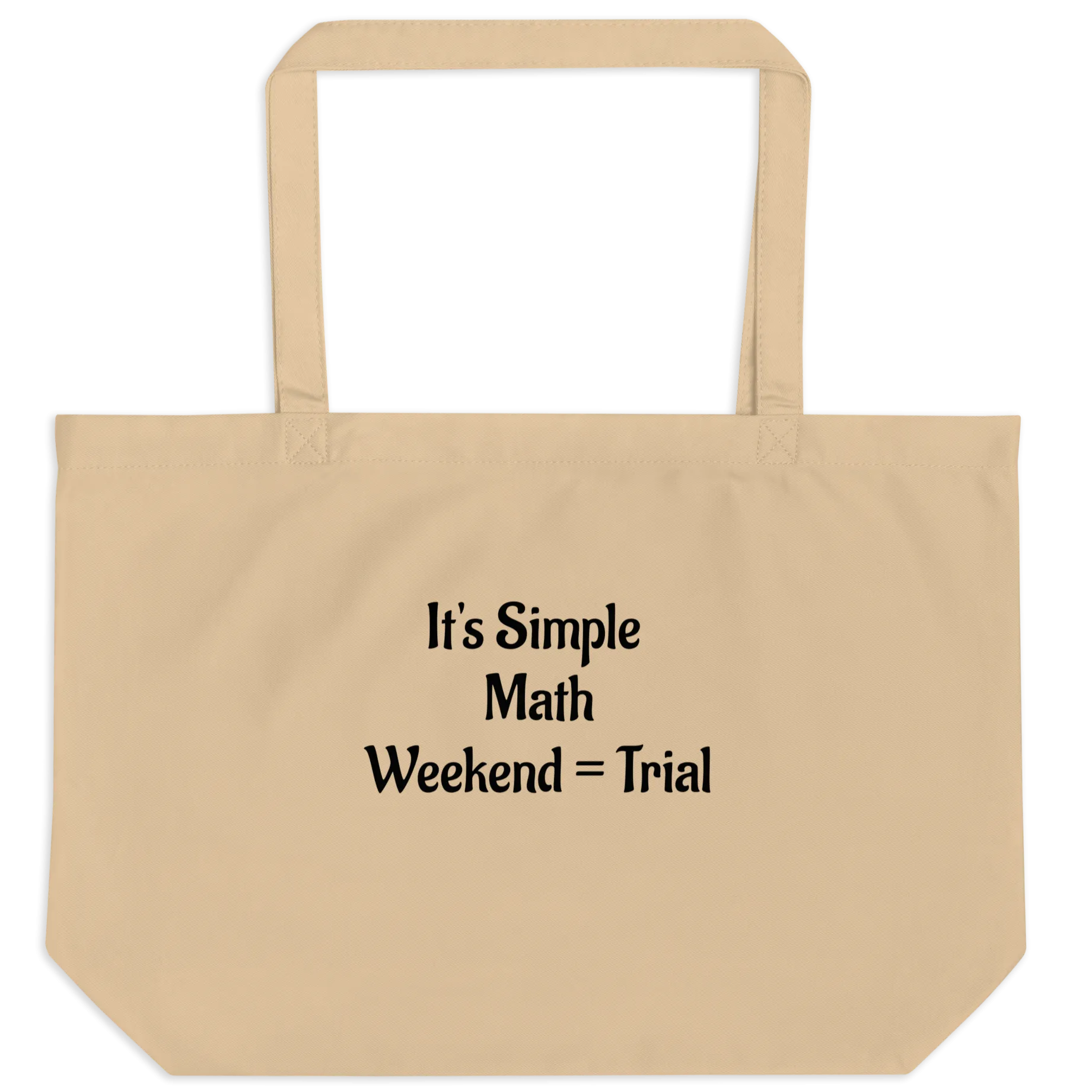 It's Simple Math Trial X-Large Tote Bags