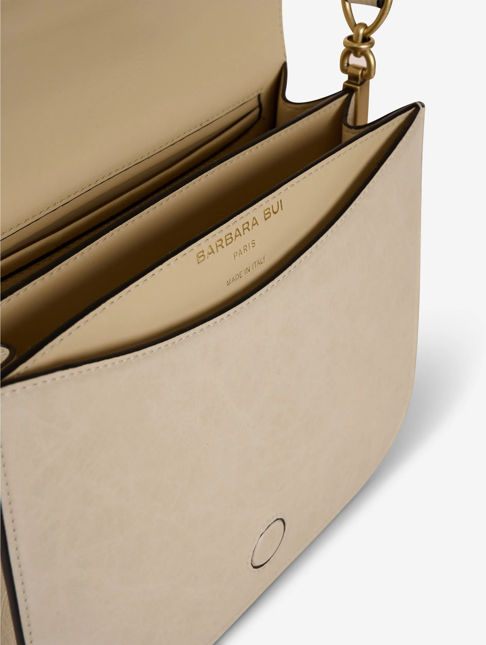 Ivory patent leather TOUCH ME bag