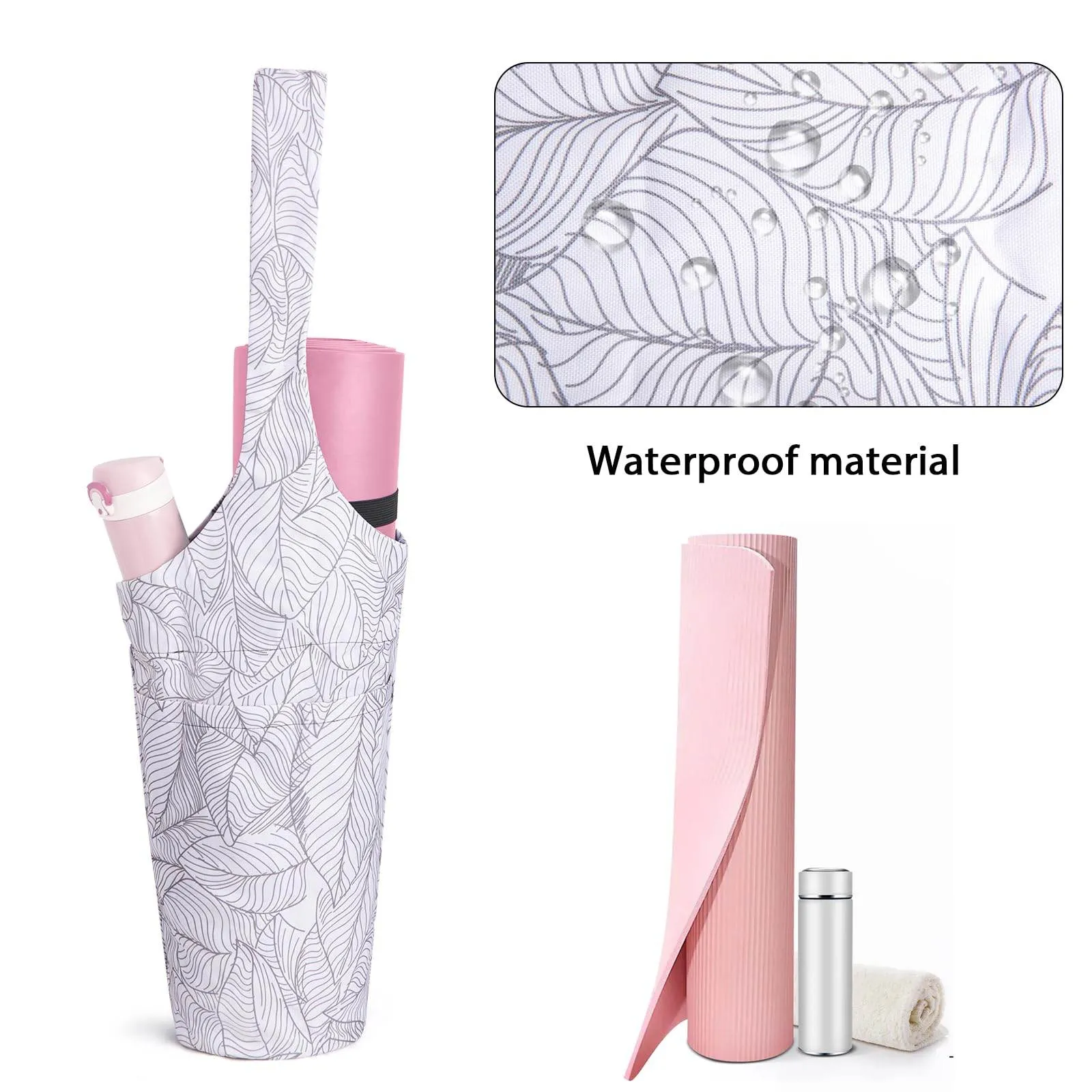 IwIeIaIrI Yoga Mat Bag - Gym Accessories For Women, Large Exercise Mat Straps Yoga Bags And Carriers Fits Most Your Workout Stuff