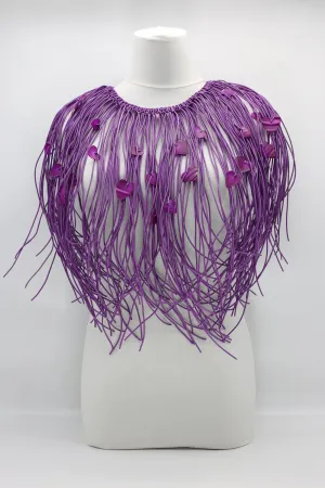 Jimi Hendrix Leatherette & Recycled Plastic Heart Necklace