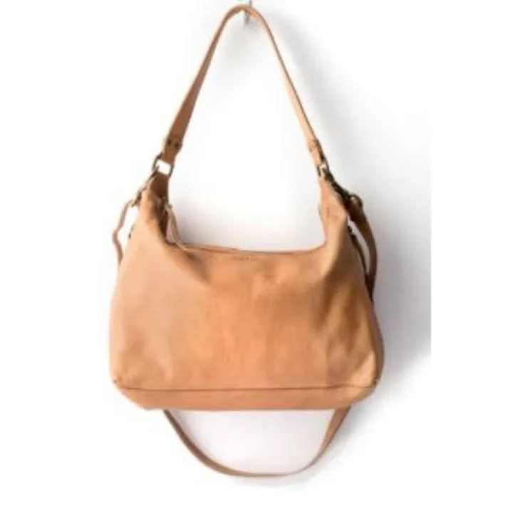 JUJU & CO Small Leather Slouchy - Tan