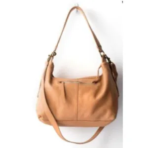 JUJU & CO Small Leather Slouchy - Tan