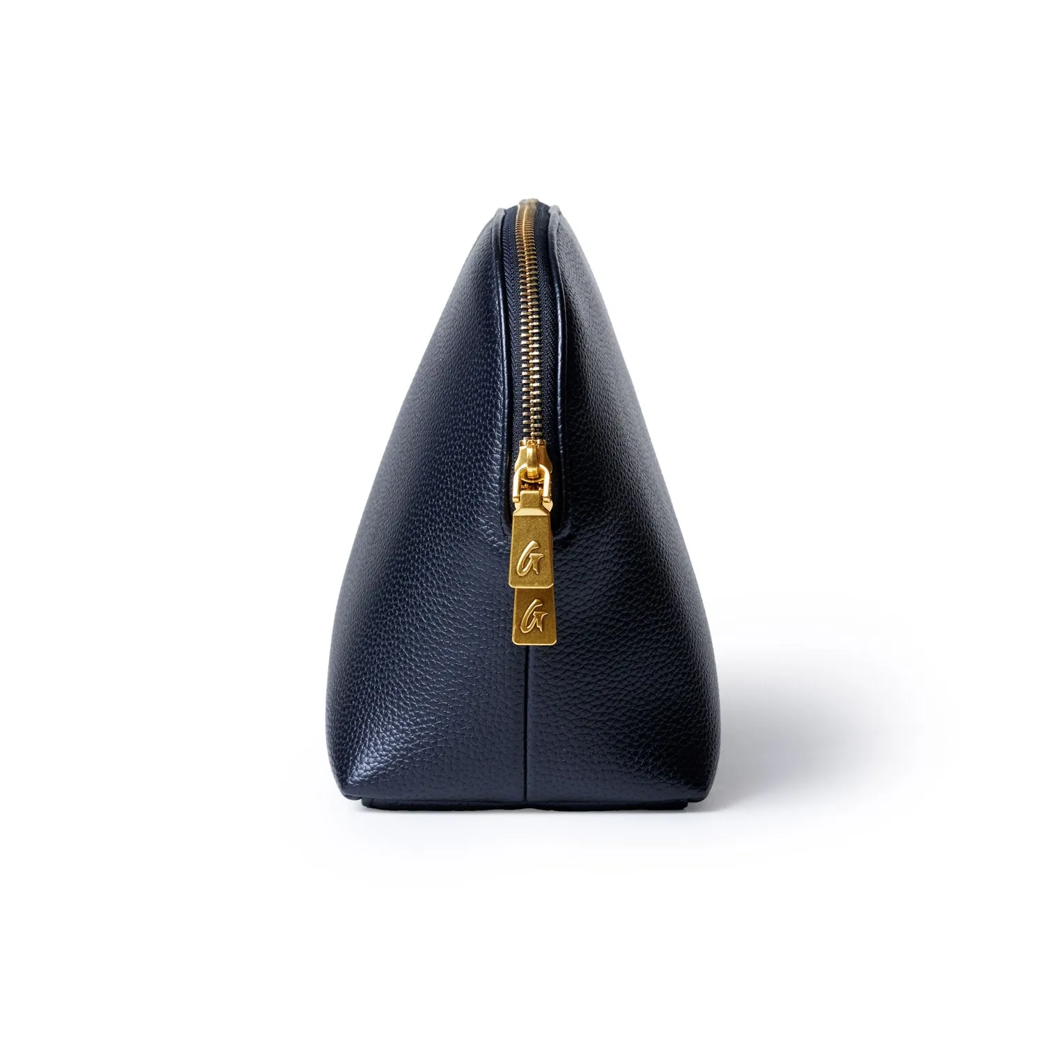 JUMBO PEBBLE COSMETIC POUCH - BLACK