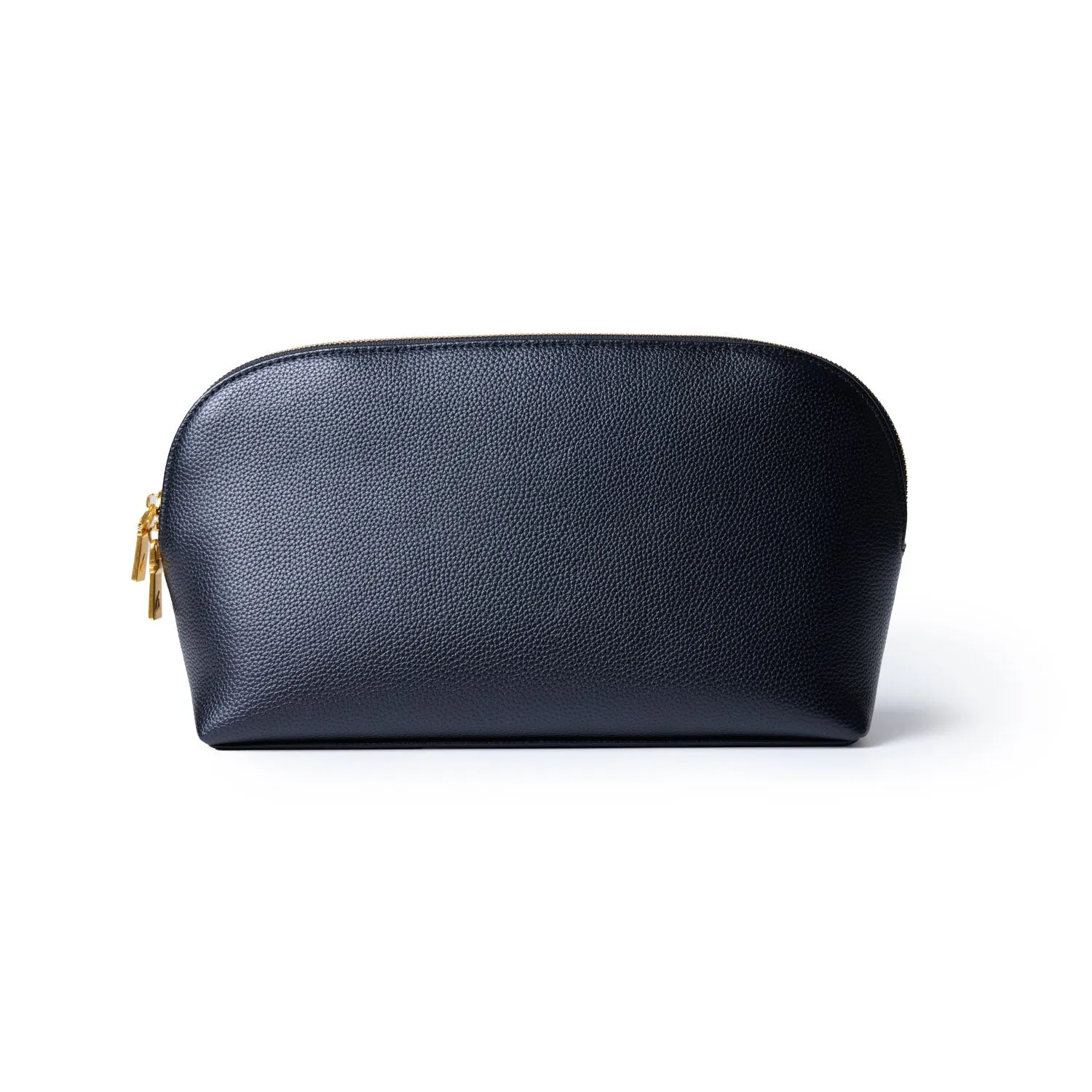 JUMBO PEBBLE COSMETIC POUCH - BLACK