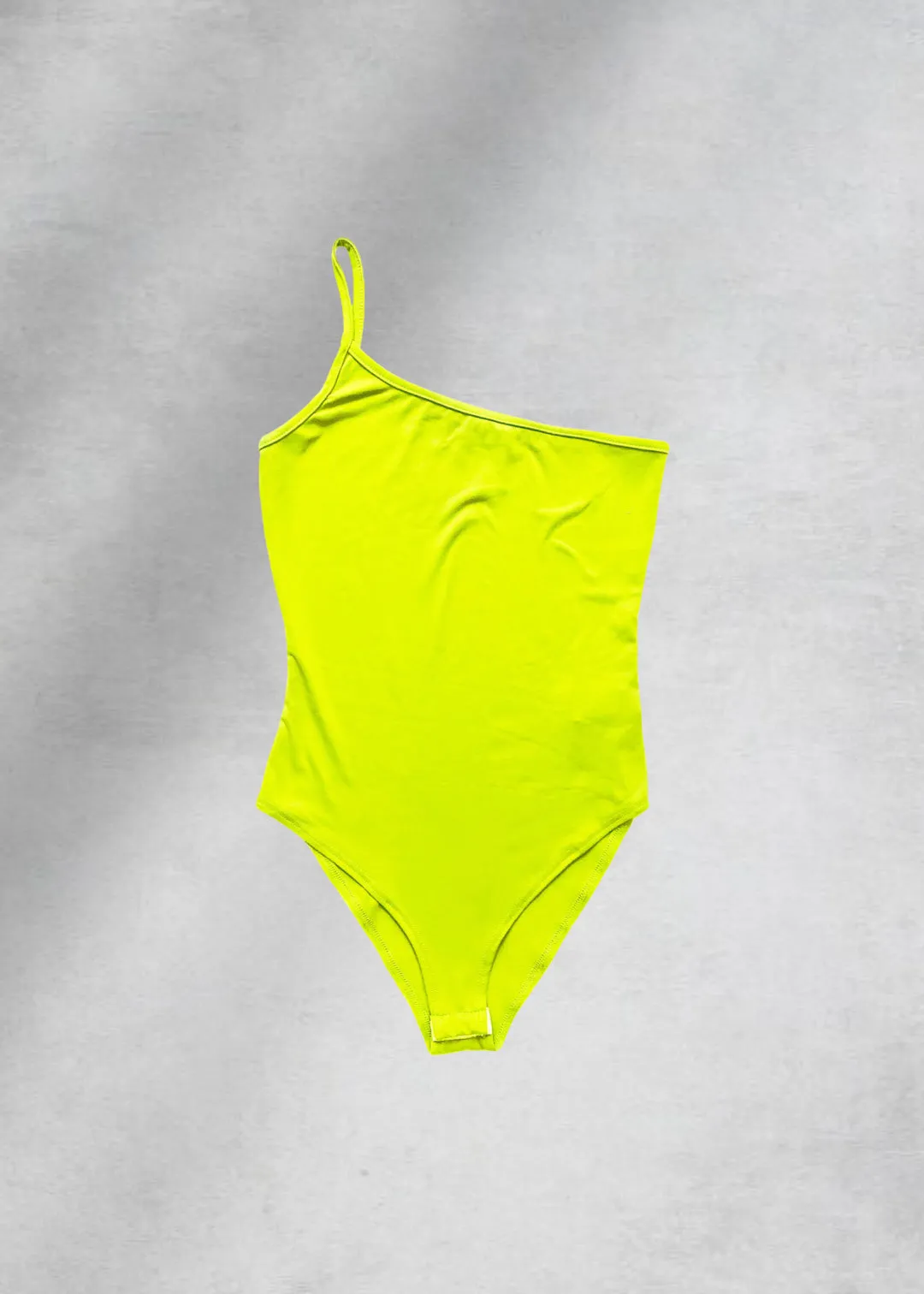 June One-Shoulder Bodysuit - Neon Green