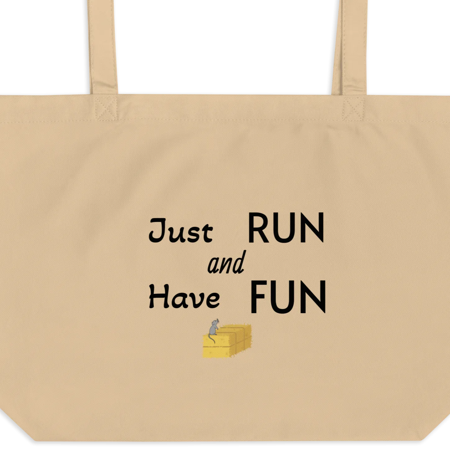 Just Run Barn Hunt X-Large Tote/ Shopping Bag