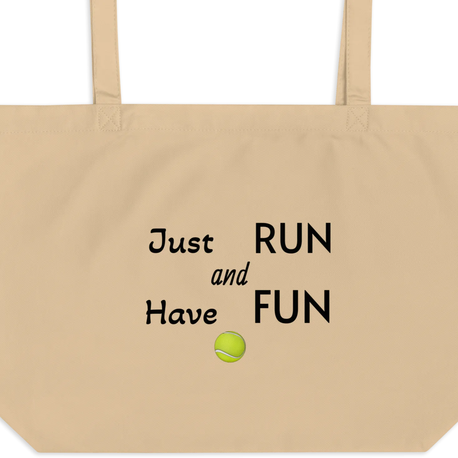 Just Run Flyball X-Large Tote/ Shopping Bag
