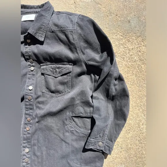 Kancan Black Distressed Denim Jacket