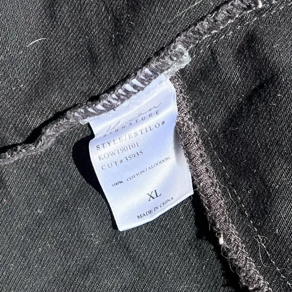 Kancan Black Distressed Denim Jacket