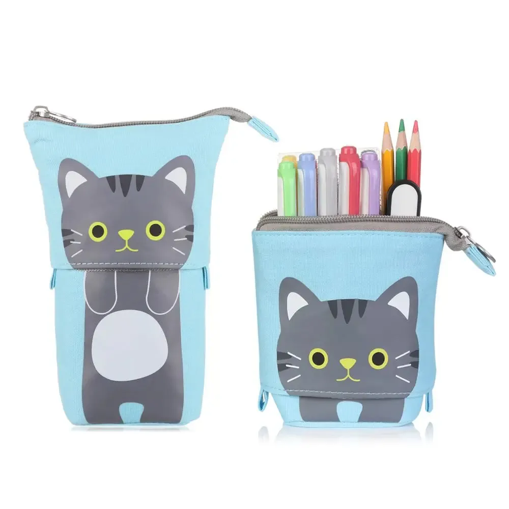 Kawaii Boba Milk Tea Pencil Case 🥤✨ | Cute Retractable Pen Holder & Stationery Organizer for Kids 🎨🌈