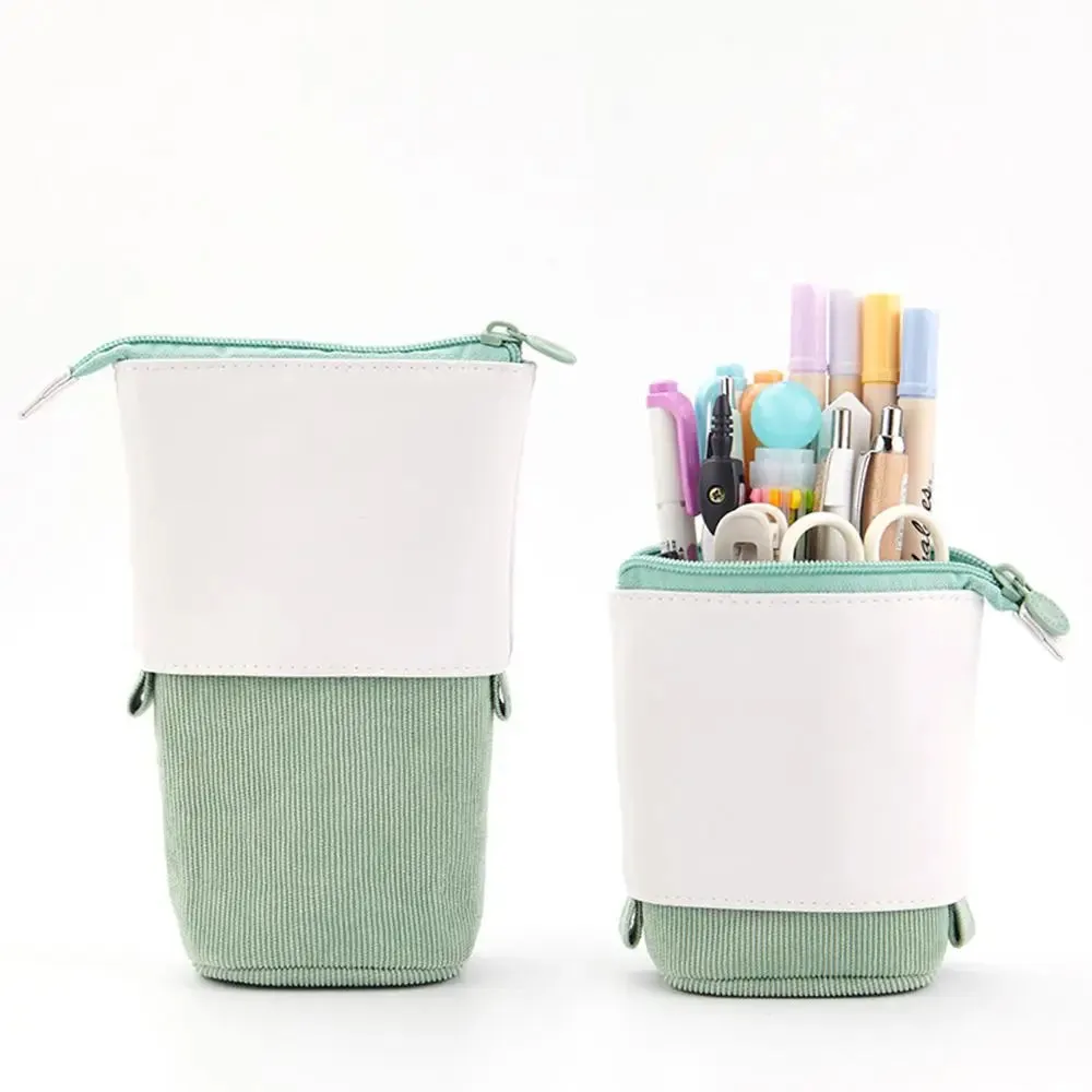Kawaii Boba Milk Tea Pencil Case 🥤✨ | Cute Retractable Pen Holder & Stationery Organizer for Kids 🎨🌈