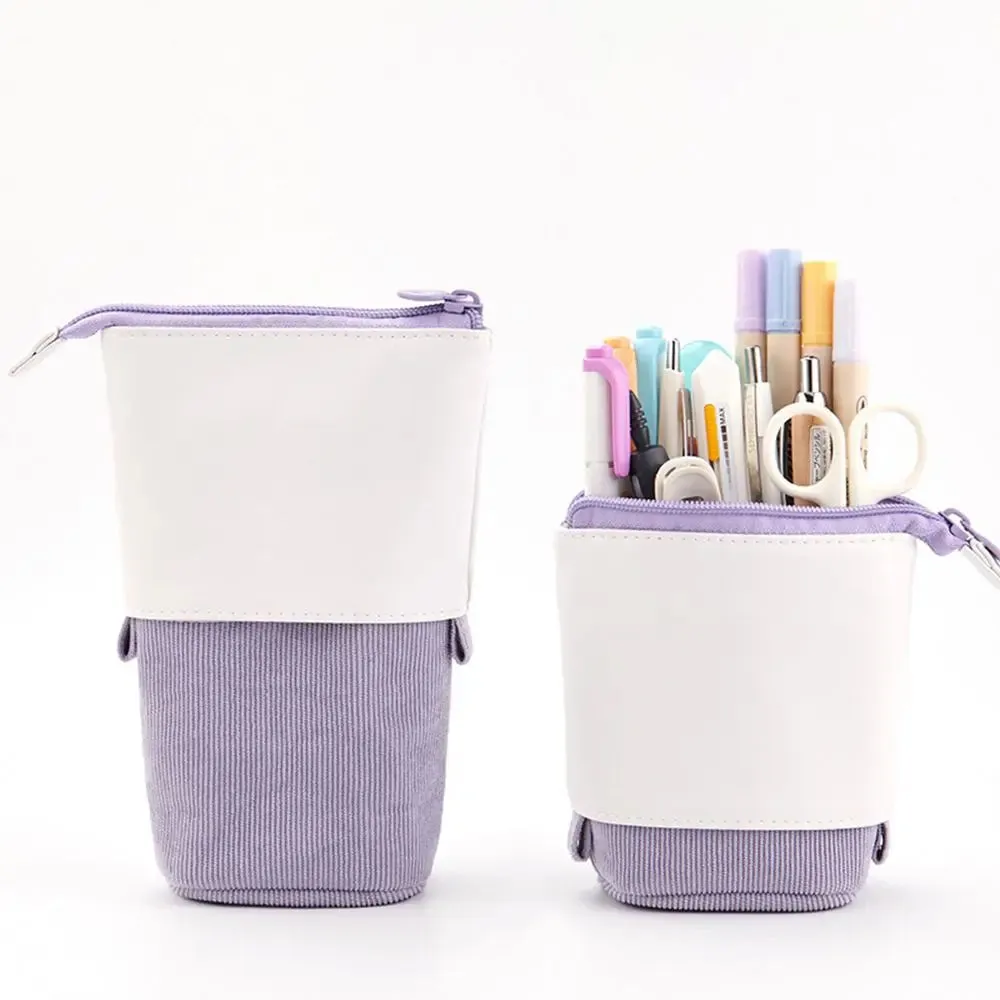 Kawaii Boba Milk Tea Pencil Case 🥤✨ | Cute Retractable Pen Holder & Stationery Organizer for Kids 🎨🌈