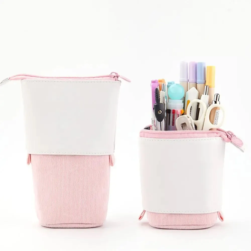 Kawaii Boba Milk Tea Pencil Case 🥤✨ | Cute Retractable Pen Holder & Stationery Organizer for Kids 🎨🌈