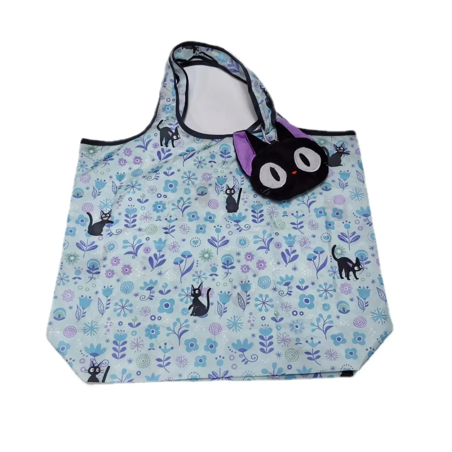 Kawaii Cartoon Foldable Tote Bags ✨🌈 Eco-Friendly Nylon Shopping Pouches for Stylish Women 👜💖