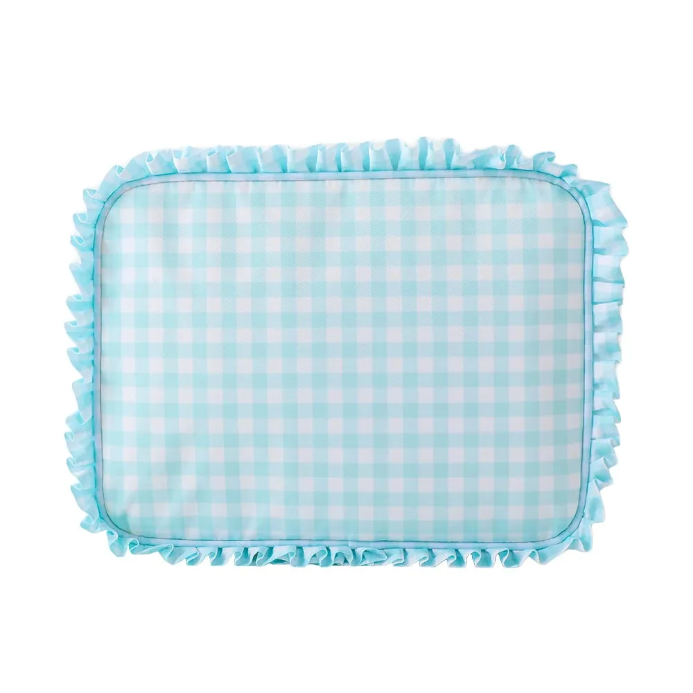 Kawaii Ruffle Makeup Bag 🎀✨ - Large Waterproof Nylon Pouch for Travel & Toiletries 🌸💕