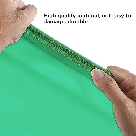 Kebica Multipurpose Waterproof Zipper Pouches Document Holder/Pen Pencil A3 ZIPPER DOUCMENT BAG  (Set Of 5, Multicolor)