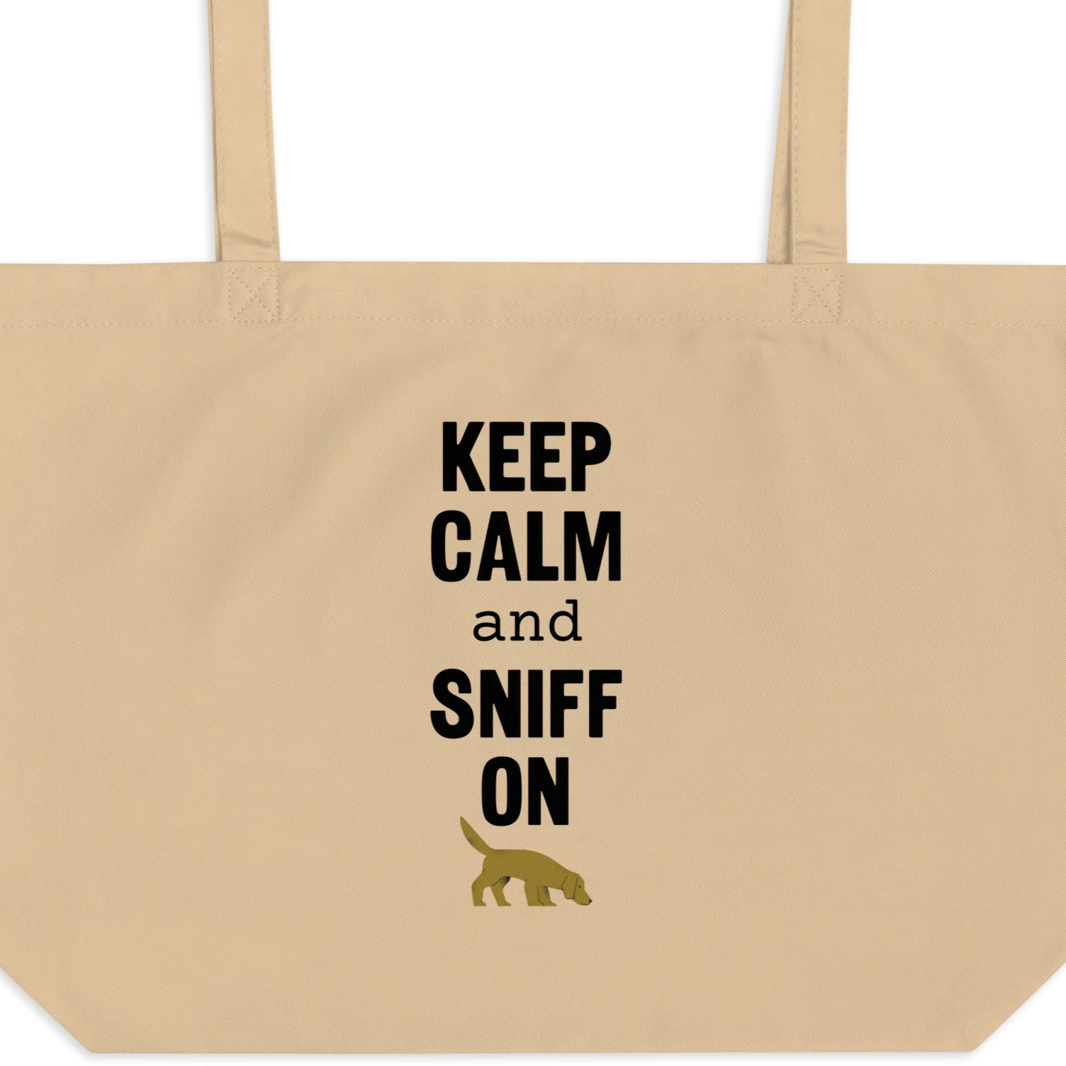 Keep Calm & Sniff On Nose and Scent Work X-Large Tote/ Shopping Bag