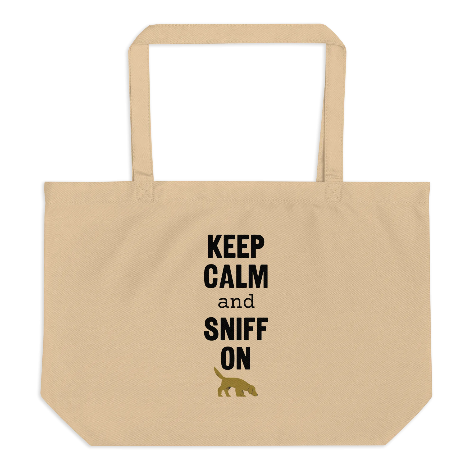 Keep Calm & Sniff On Nose and Scent Work X-Large Tote/ Shopping Bag