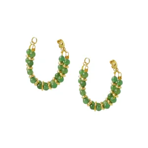 Kella Detachable Earrings in Jade