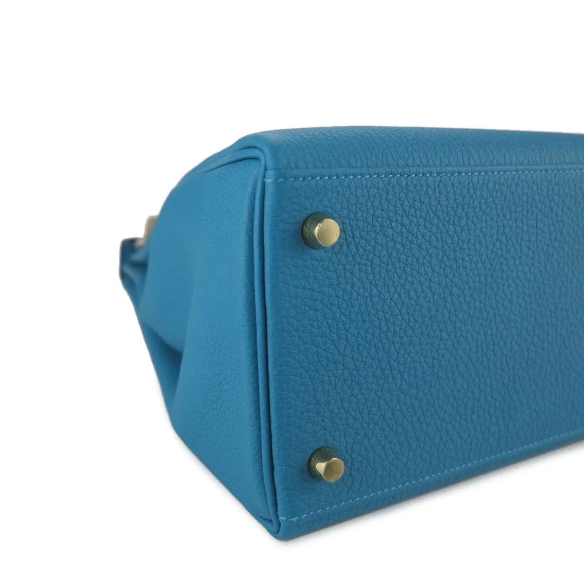 Kelly 35 in Turquoise Togo Leather