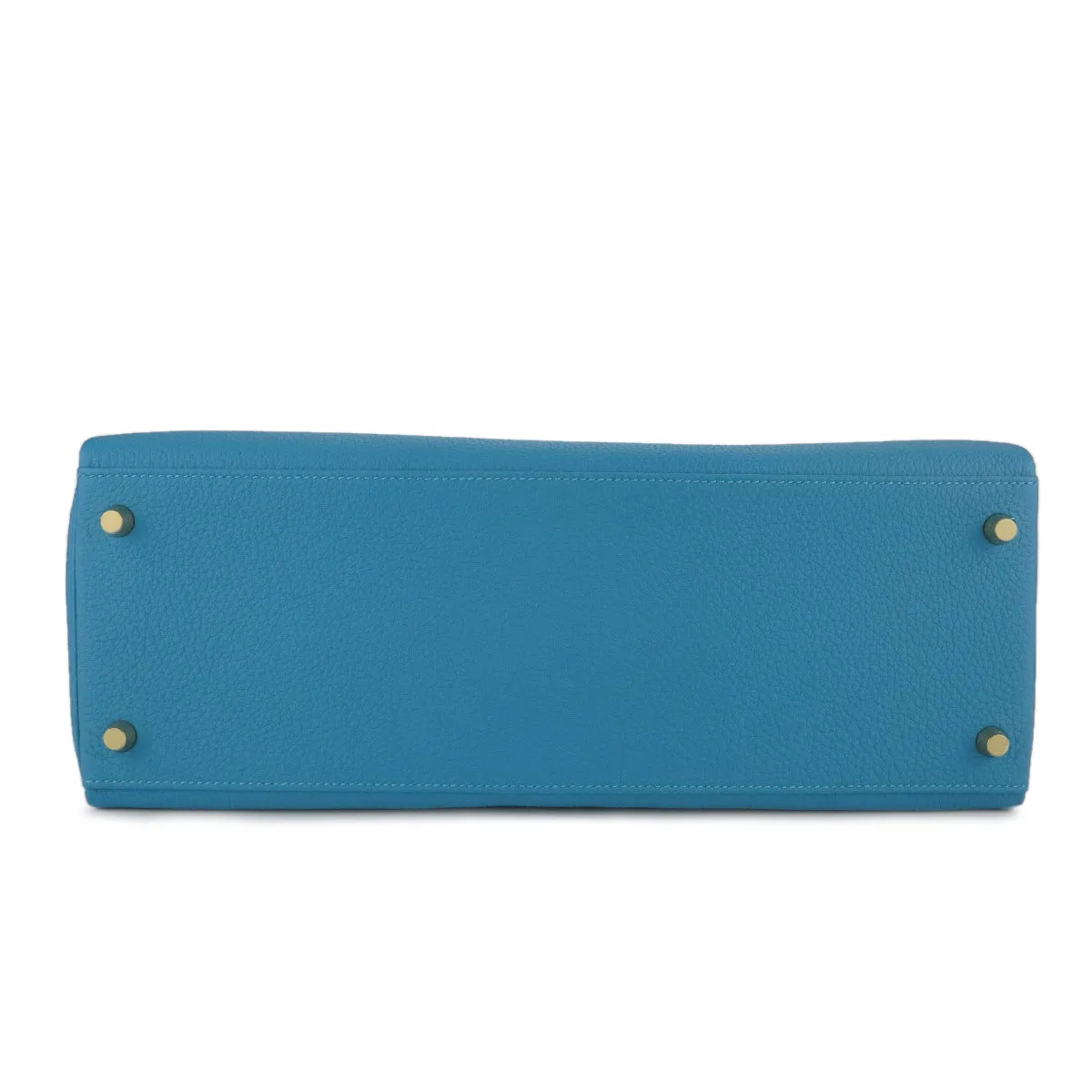Kelly 35 in Turquoise Togo Leather