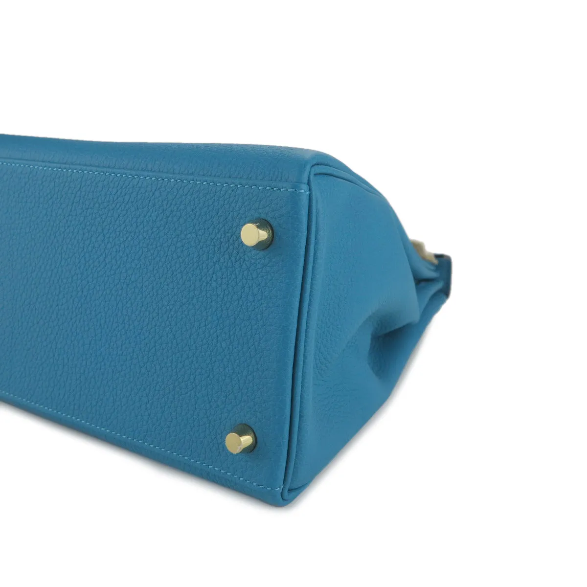 Kelly 35 in Turquoise Togo Leather