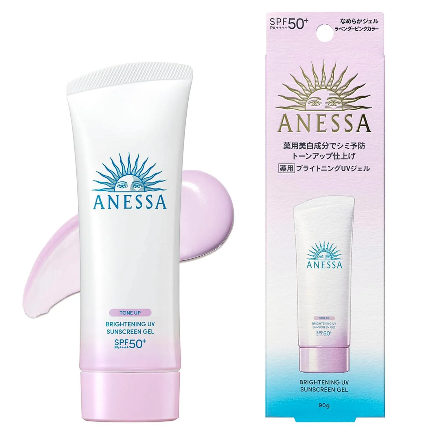 Kem Chống Nắng Anessa Tone Up Brightening UV Sunscreen Gel SPF 50  90g