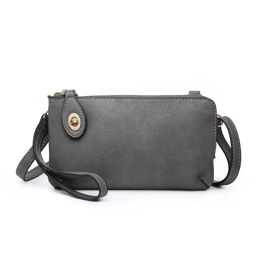 Kendall | Twist Lock Crossbody Wristlet
