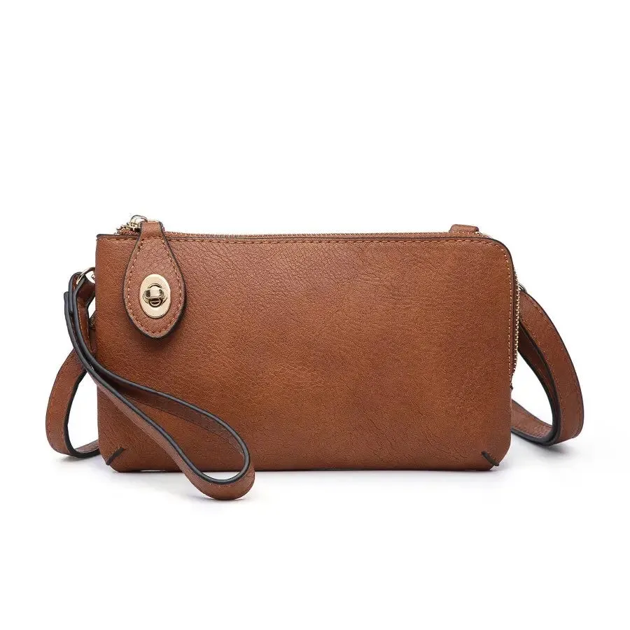 Kendall | Twist Lock Crossbody Wristlet