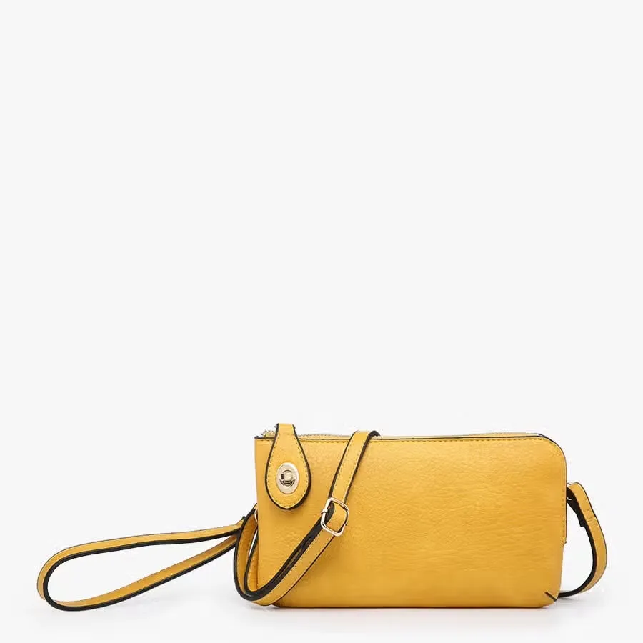 Kendall | Twist Lock Crossbody Wristlet