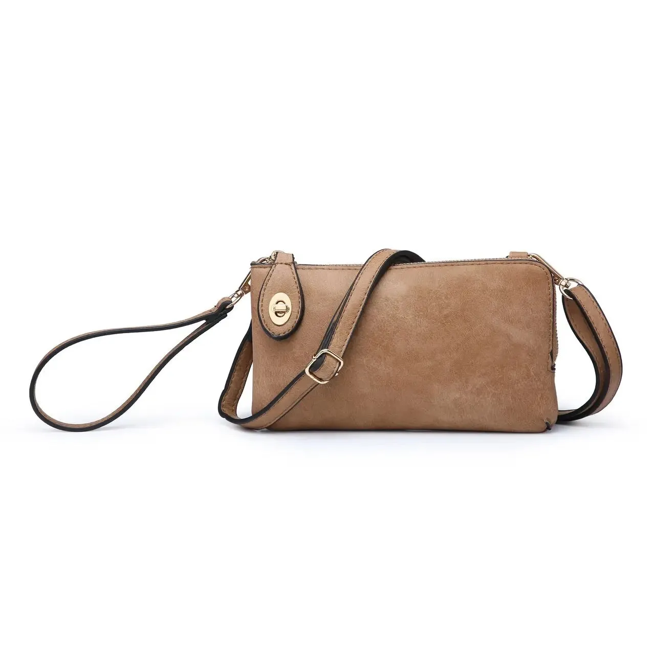 Kendall | Twist Lock Crossbody Wristlet