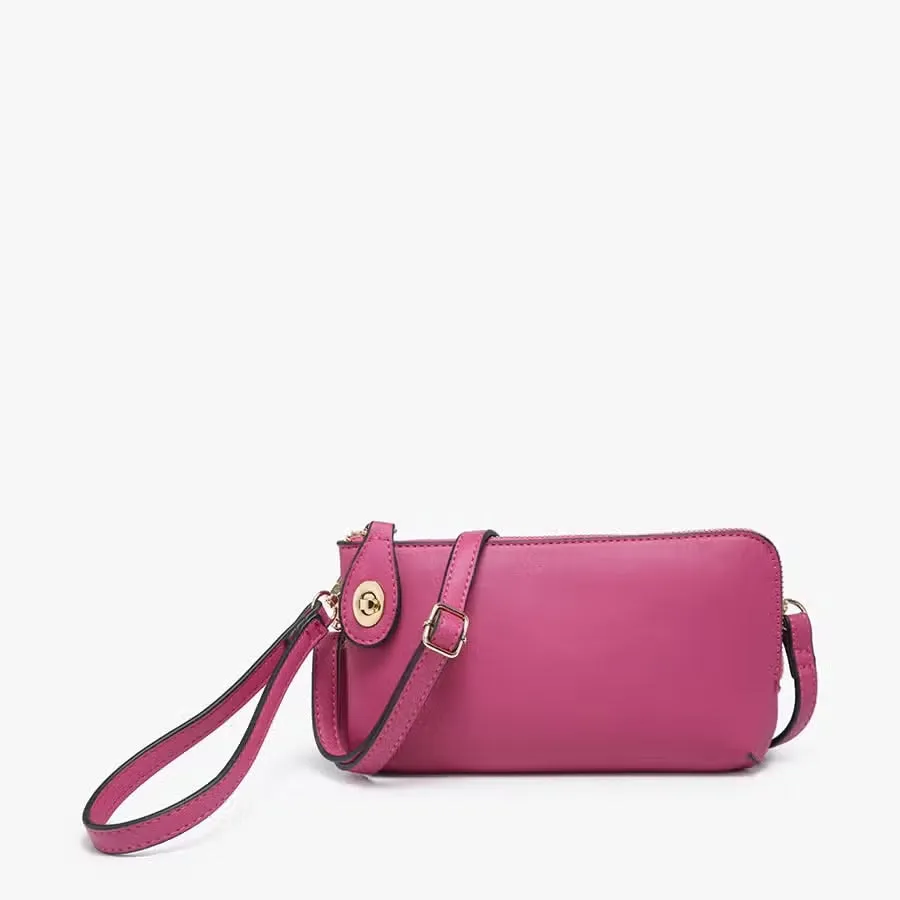 Kendall | Twist Lock Crossbody Wristlet