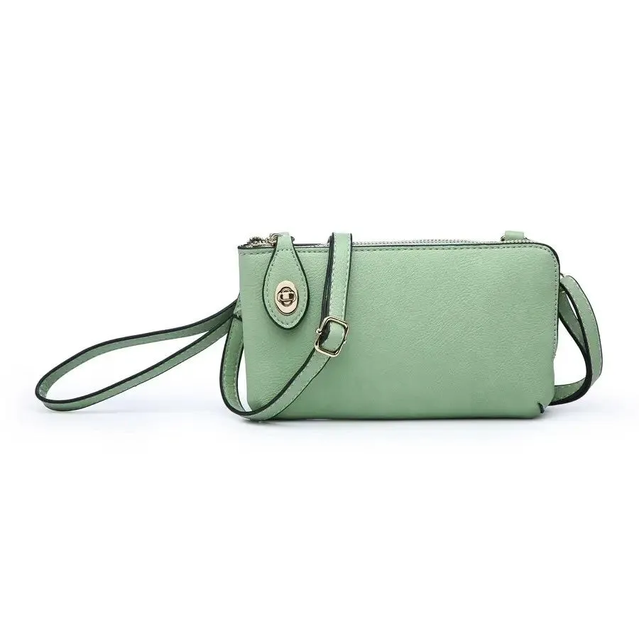 Kendall | Twist Lock Crossbody Wristlet