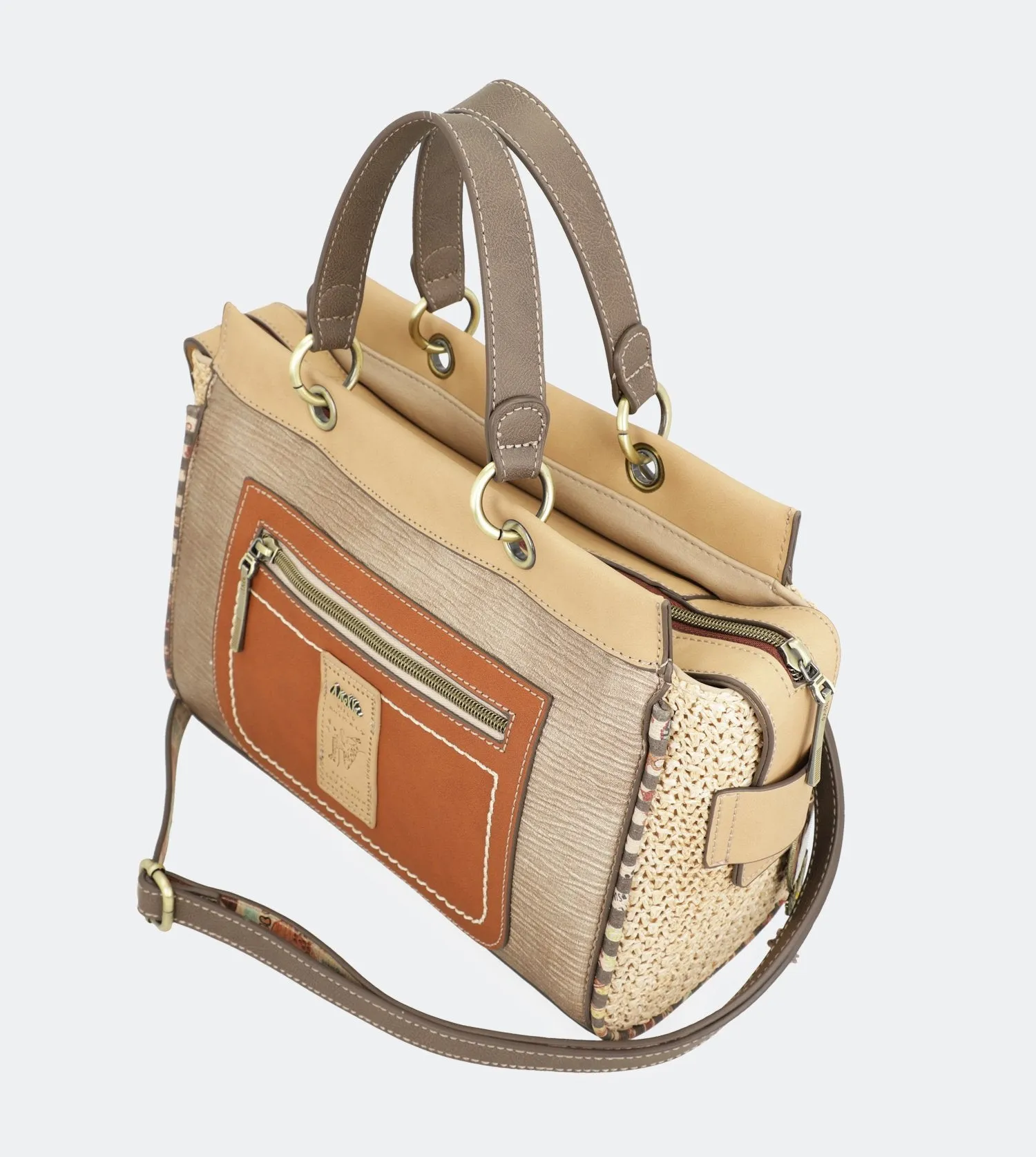 Kenya Bag with two handles and front pocket
