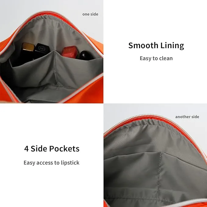 Kimora | Portable Canvas Cosmetic Bag with Multiple Compartments