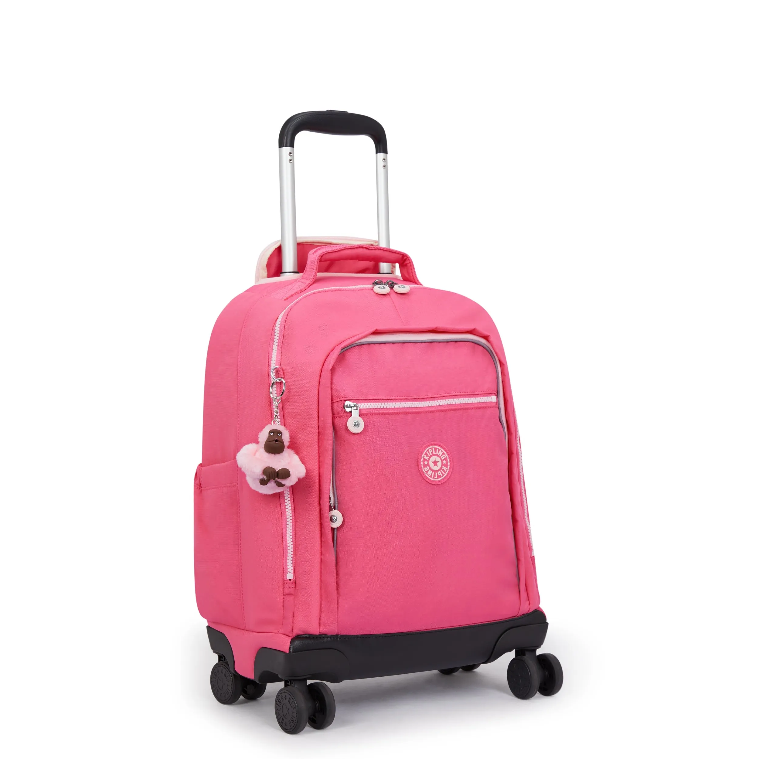 Kipling New Zea Happy Pink C Large Wheeled Backpack C2I5246-BZ8